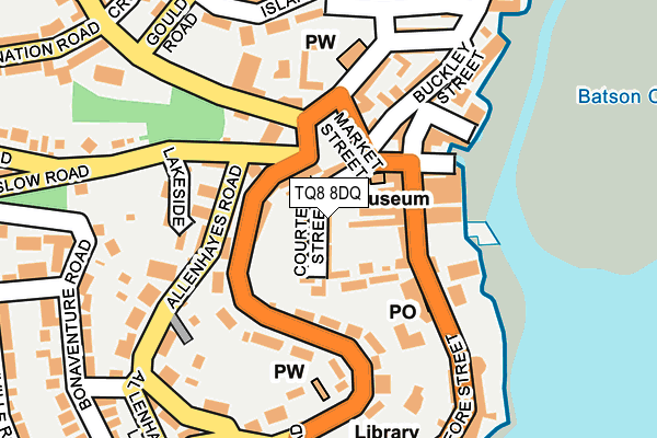 TQ8 8DQ map - OS OpenMap – Local (Ordnance Survey)