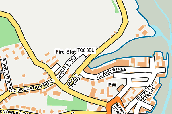 TQ8 8DU map - OS OpenMap – Local (Ordnance Survey)