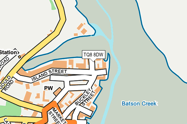 TQ8 8DW map - OS OpenMap – Local (Ordnance Survey)