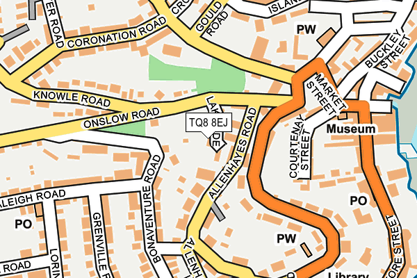 TQ8 8EJ map - OS OpenMap – Local (Ordnance Survey)