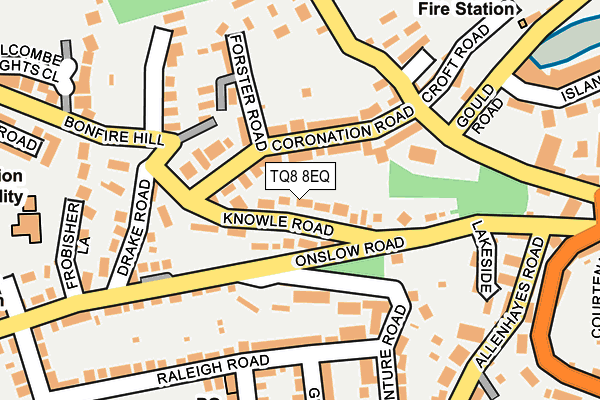 TQ8 8EQ map - OS OpenMap – Local (Ordnance Survey)