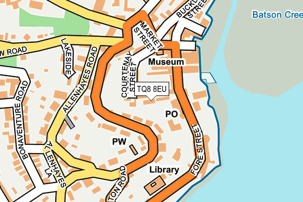 TQ8 8EU map - OS OpenMap – Local (Ordnance Survey)