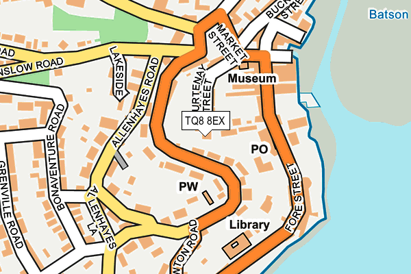 TQ8 8EX map - OS OpenMap – Local (Ordnance Survey)