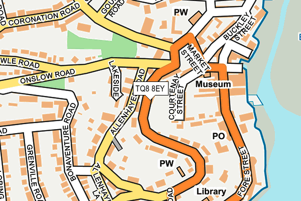 TQ8 8EY map - OS OpenMap – Local (Ordnance Survey)