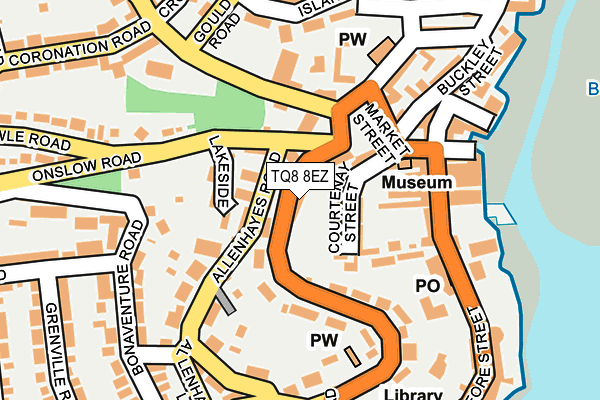 TQ8 8EZ map - OS OpenMap – Local (Ordnance Survey)