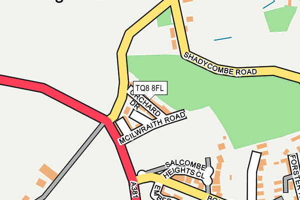 TQ8 8FL map - OS OpenMap – Local (Ordnance Survey)