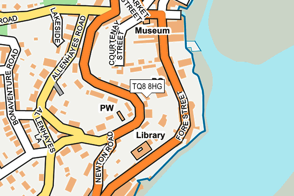 TQ8 8HG map - OS OpenMap – Local (Ordnance Survey)