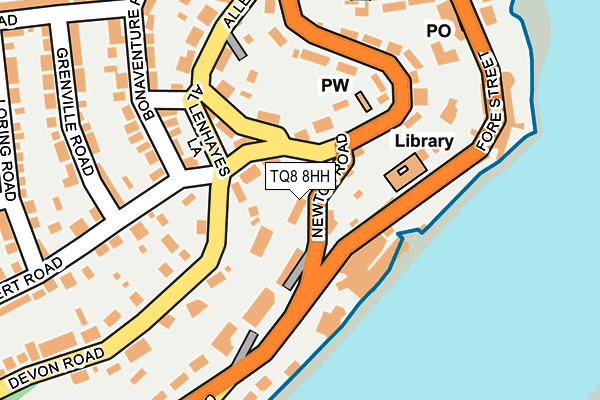 TQ8 8HH map - OS OpenMap – Local (Ordnance Survey)