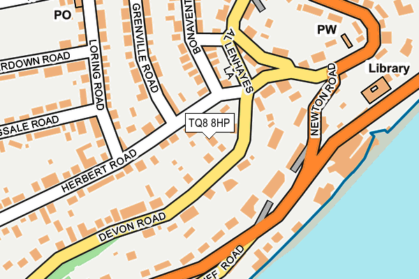 TQ8 8HP map - OS OpenMap – Local (Ordnance Survey)