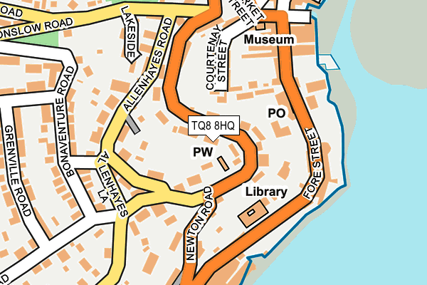 TQ8 8HQ map - OS OpenMap – Local (Ordnance Survey)