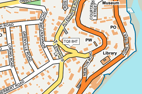 TQ8 8HT map - OS OpenMap – Local (Ordnance Survey)