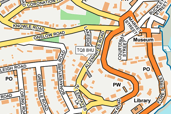 TQ8 8HU map - OS OpenMap – Local (Ordnance Survey)