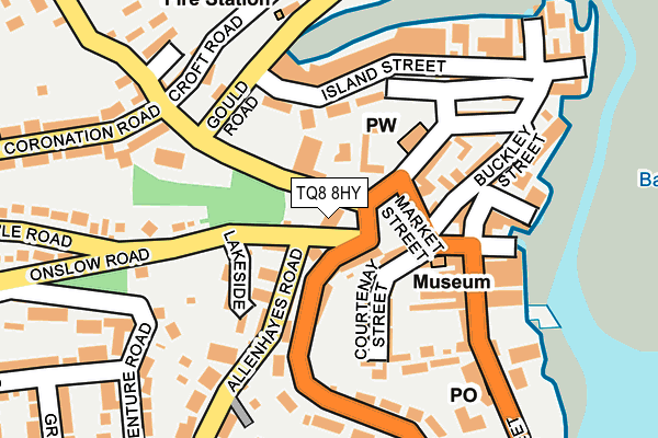 TQ8 8HY map - OS OpenMap – Local (Ordnance Survey)