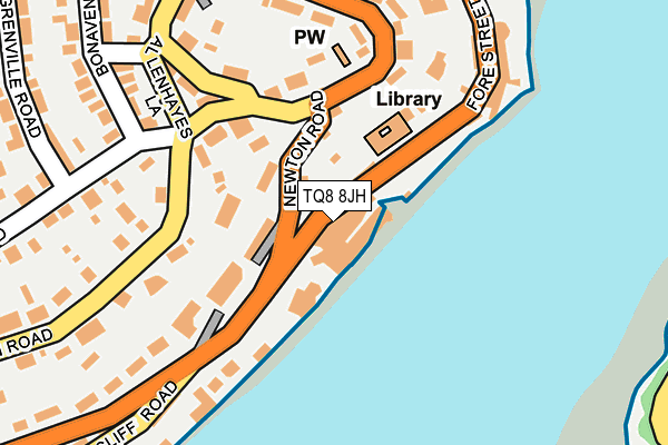 TQ8 8JH map - OS OpenMap – Local (Ordnance Survey)