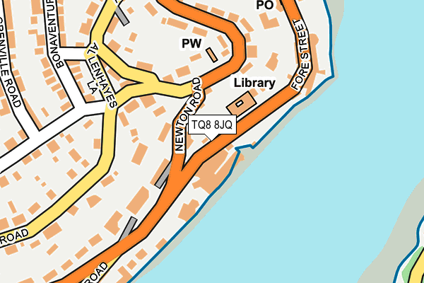 TQ8 8JQ map - OS OpenMap – Local (Ordnance Survey)