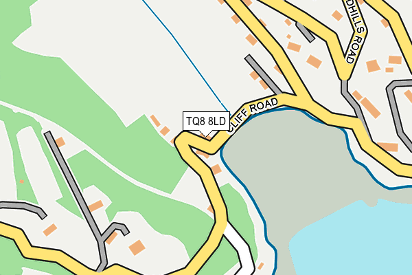 TQ8 8LD map - OS OpenMap – Local (Ordnance Survey)