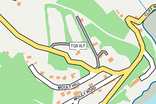 TQ8 8LF map - OS OpenMap – Local (Ordnance Survey)