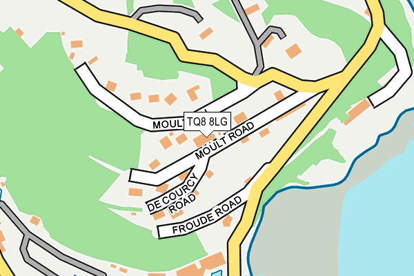 TQ8 8LG map - OS OpenMap – Local (Ordnance Survey)
