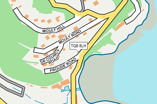 TQ8 8LH map - OS OpenMap – Local (Ordnance Survey)