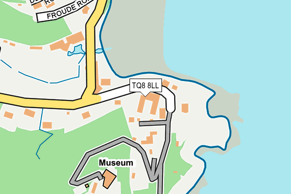 TQ8 8LL map - OS OpenMap – Local (Ordnance Survey)