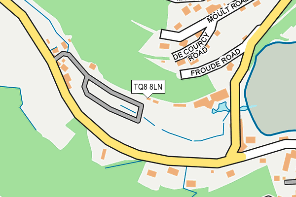 TQ8 8LN map - OS OpenMap – Local (Ordnance Survey)