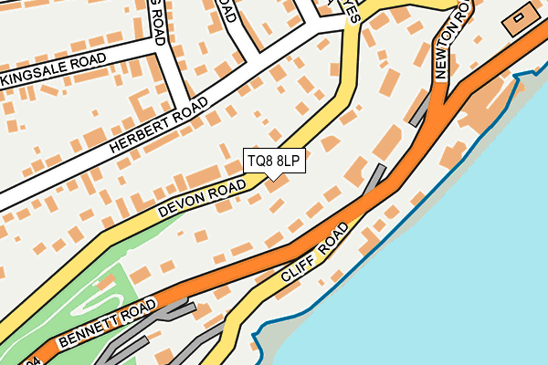 TQ8 8LP map - OS OpenMap – Local (Ordnance Survey)
