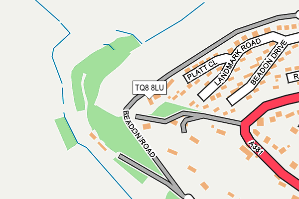 TQ8 8LU map - OS OpenMap – Local (Ordnance Survey)