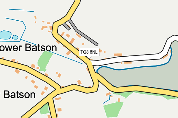 TQ8 8NL map - OS OpenMap – Local (Ordnance Survey)