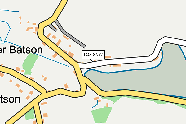 TQ8 8NW map - OS OpenMap – Local (Ordnance Survey)