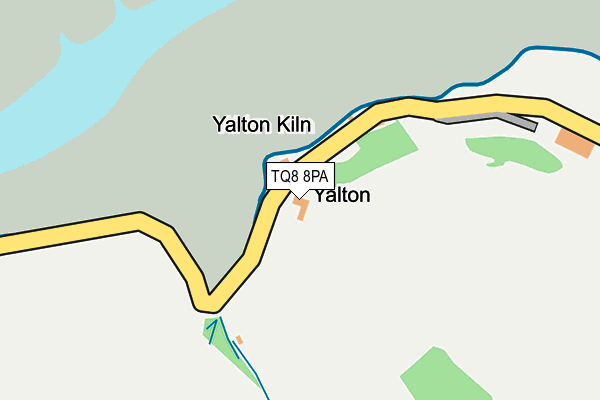 TQ8 8PA map - OS OpenMap – Local (Ordnance Survey)