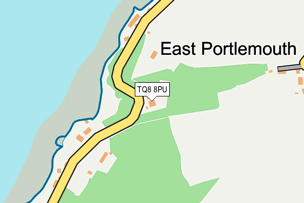 TQ8 8PU map - OS OpenMap – Local (Ordnance Survey)