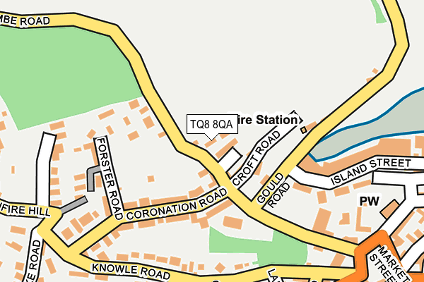 TQ8 8QA map - OS OpenMap – Local (Ordnance Survey)