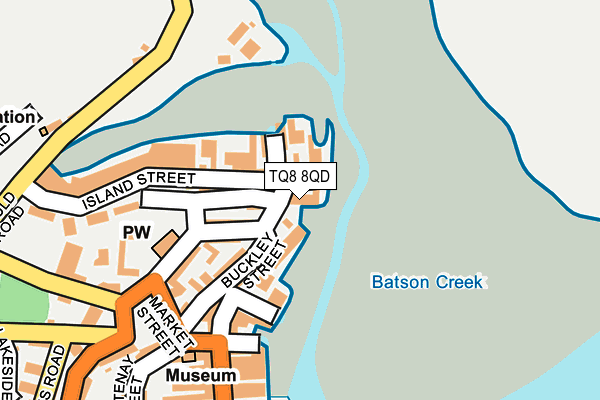 TQ8 8QD map - OS OpenMap – Local (Ordnance Survey)