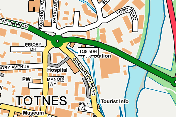 TQ9 5DH map - OS OpenMap – Local (Ordnance Survey)