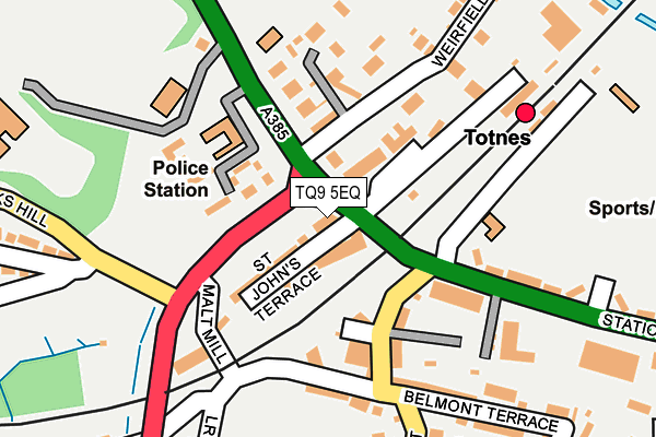 TQ9 5EQ map - OS OpenMap – Local (Ordnance Survey)