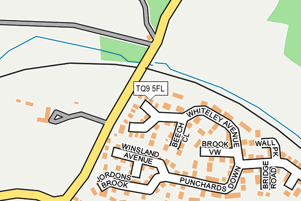 TQ9 5FL map - OS OpenMap – Local (Ordnance Survey)