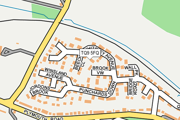 TQ9 5FQ map - OS OpenMap – Local (Ordnance Survey)