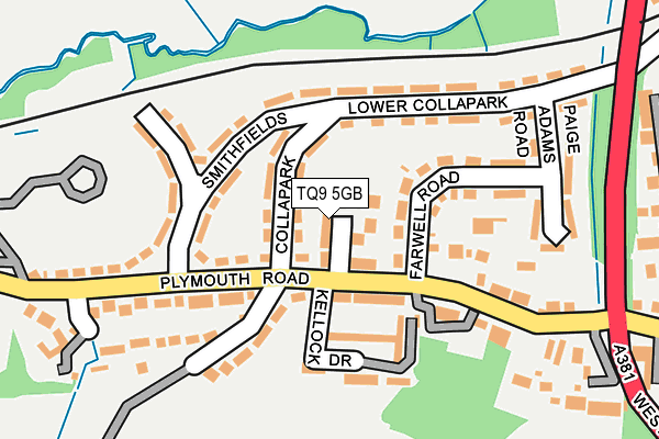TQ9 5GB map - OS OpenMap – Local (Ordnance Survey)
