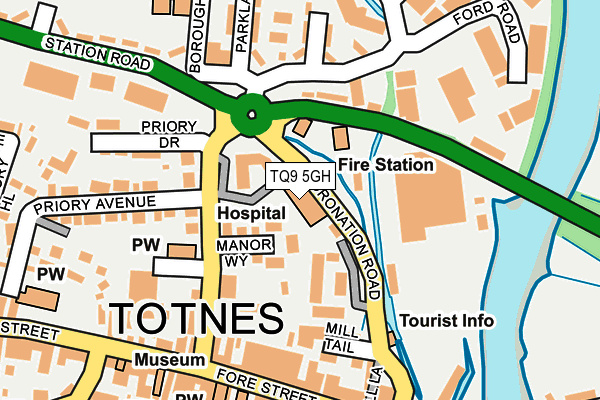 TQ9 5GH map - OS OpenMap – Local (Ordnance Survey)