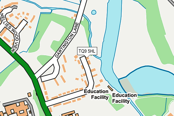 TQ9 5HL map - OS OpenMap – Local (Ordnance Survey)