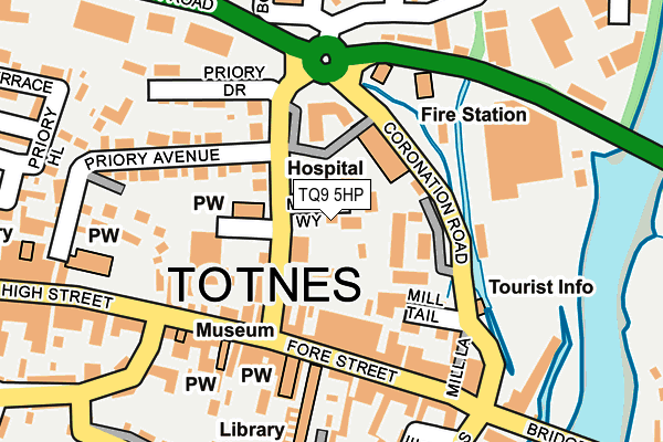 TQ9 5HP map - OS OpenMap – Local (Ordnance Survey)
