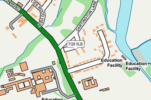TQ9 5LB map - OS OpenMap – Local (Ordnance Survey)