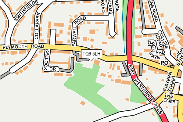 TQ9 5LH map - OS OpenMap – Local (Ordnance Survey)