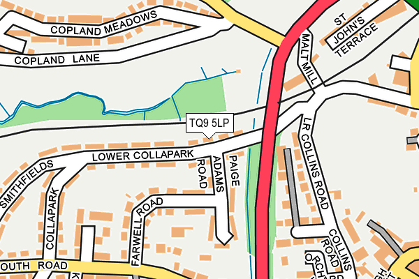 TQ9 5LP map - OS OpenMap – Local (Ordnance Survey)