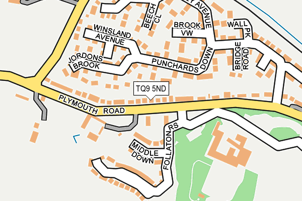 TQ9 5ND map - OS OpenMap – Local (Ordnance Survey)