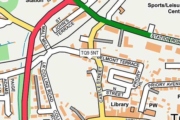 TQ9 5NT map - OS OpenMap – Local (Ordnance Survey)