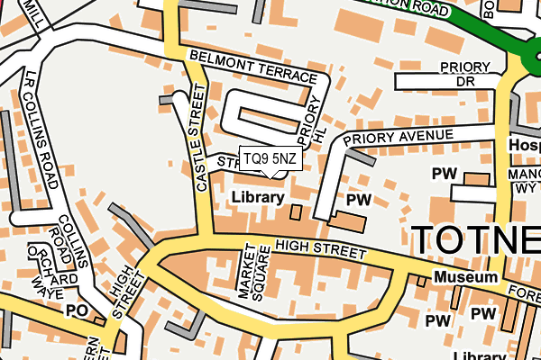 TQ9 5NZ map - OS OpenMap – Local (Ordnance Survey)