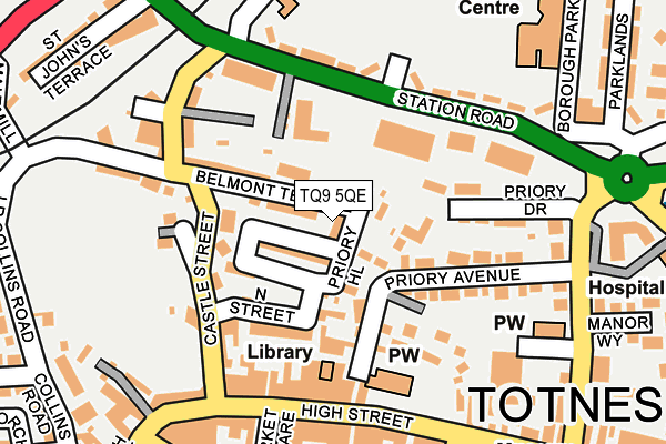 TQ9 5QE map - OS OpenMap – Local (Ordnance Survey)