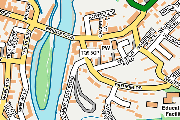 TQ9 5QP map - OS OpenMap – Local (Ordnance Survey)