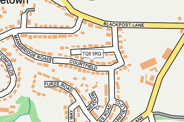 TQ9 5RQ map - OS OpenMap – Local (Ordnance Survey)